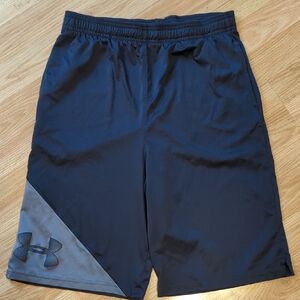 Under Armour Black and Gray Athletic Shorts